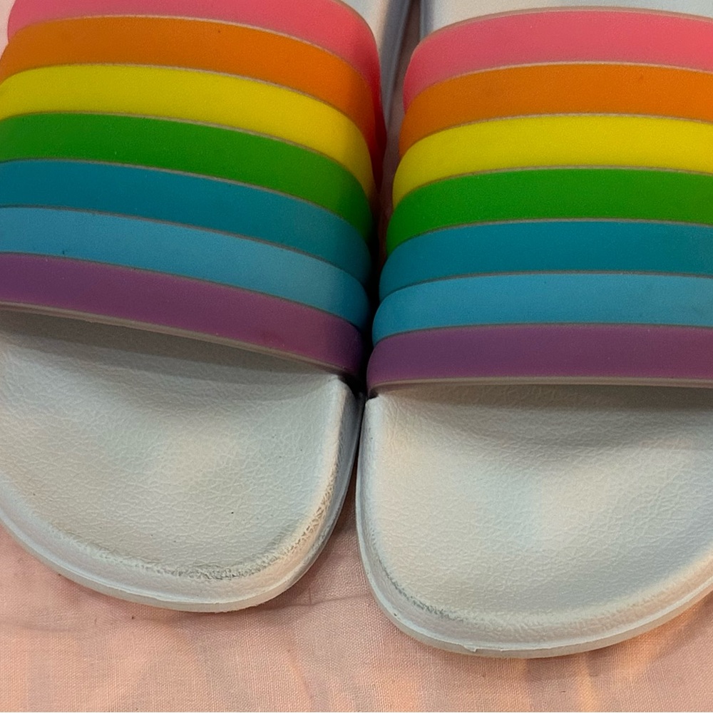 Colorful Rainbow Slide Sandals - Picture 6 of 6